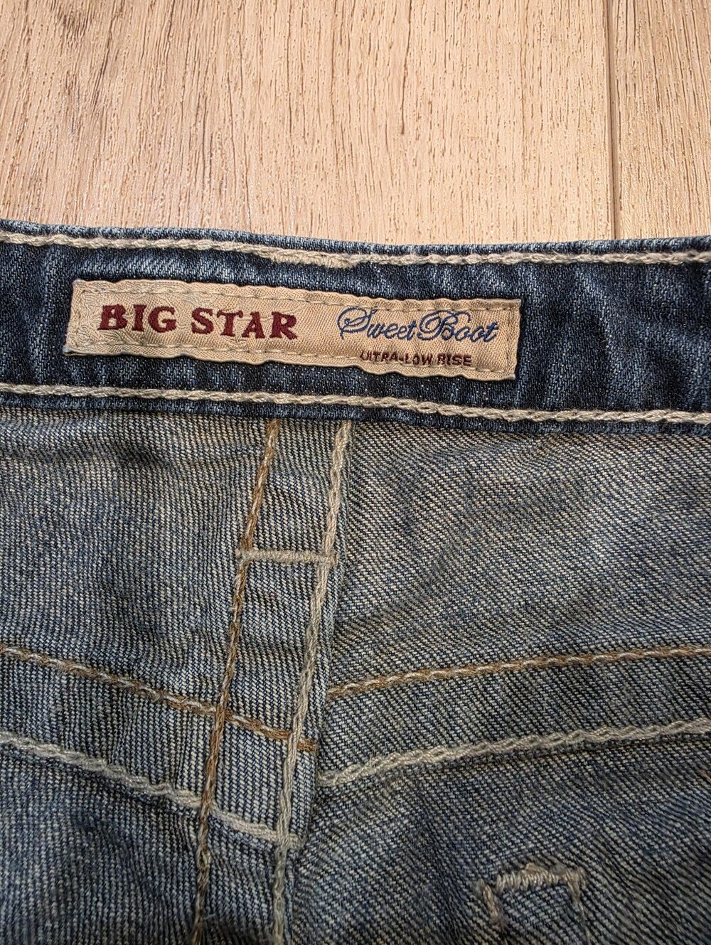 Big Star Sweet Boot Ultra Low Rise Jeans 28L - Picture 5 of 11